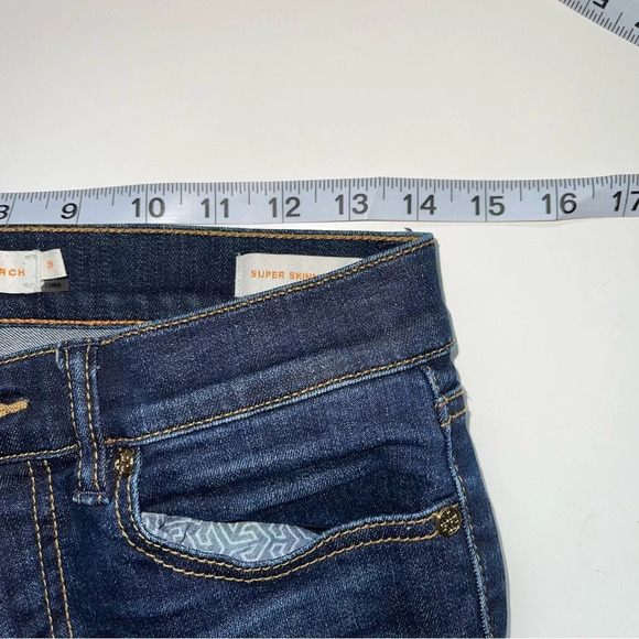 Tory Burch Dark Wash Low Rise Super Skinny Jeans 26 Women’s - Picture 9 of 15